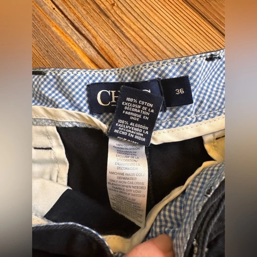 Chaps - Black Men's Shorts size 36 - Picture 3 of 7